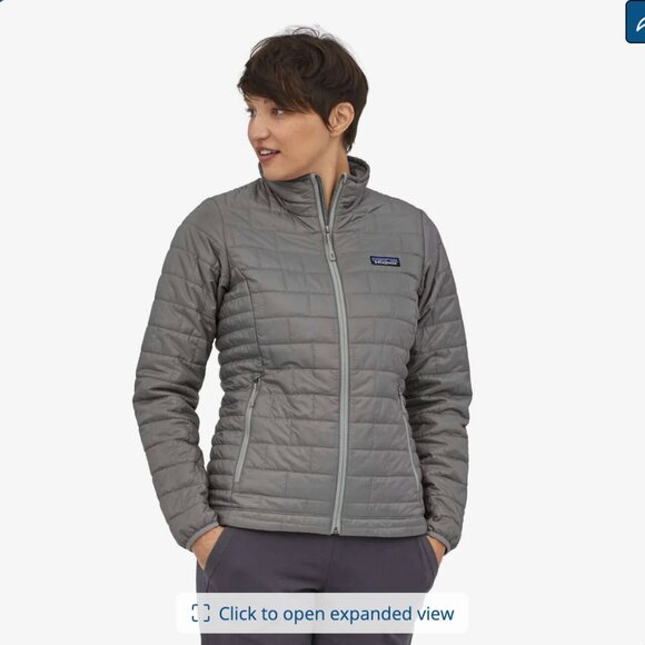 Patagonia Nano Puff Insulated Jacket Packable Feather grey sz M - Picture 2 of 13